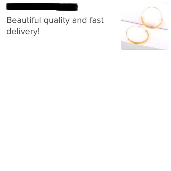 π2/$30 New Anthro Gold Annelise Hoop Earrings - Picture 6 of 6